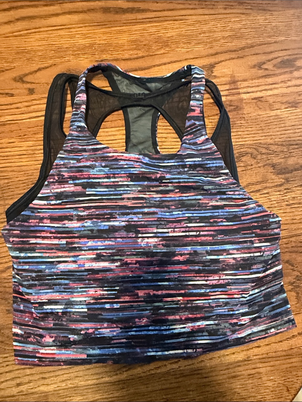 Lululemon Women’s Striped Racerback Sports Bra